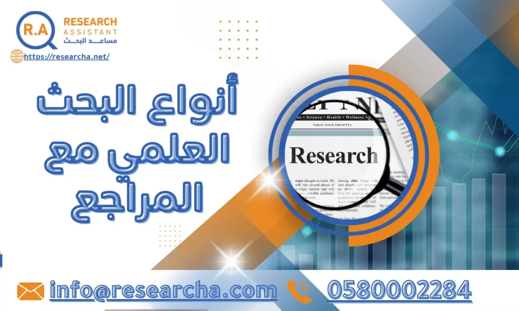 أنواع البحث العلمي مع المراجع
